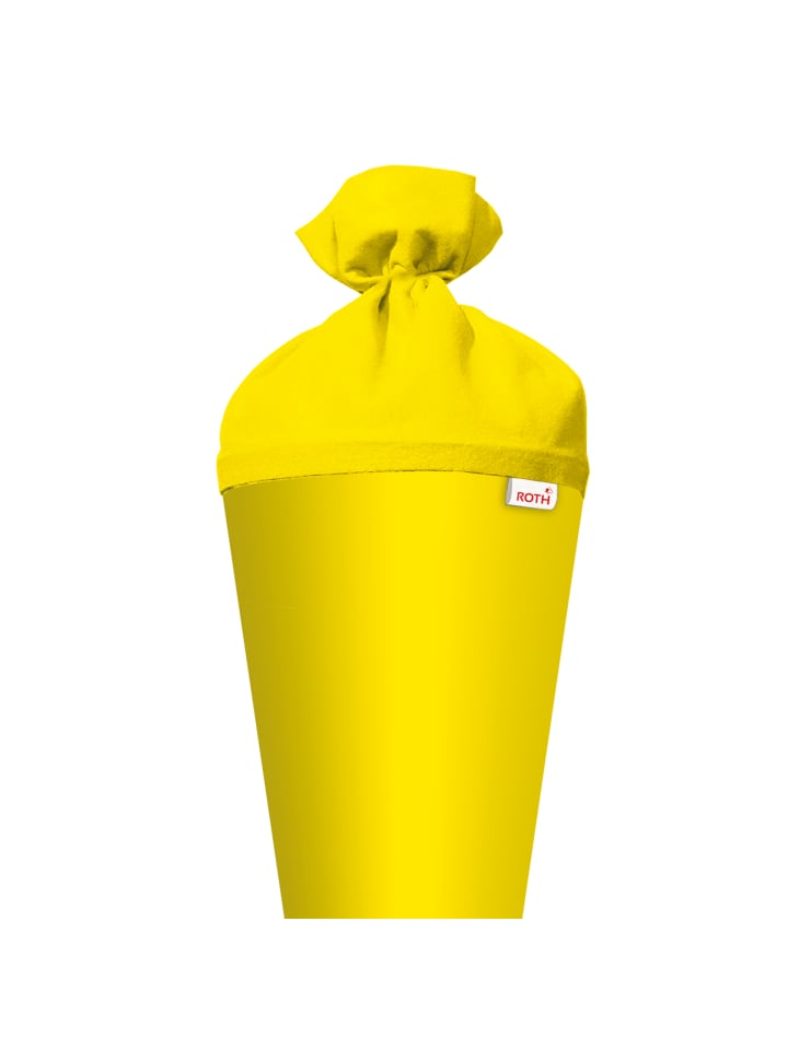 ROTH Bastel-Schultüte groß gelb 70 cm Filzverschluss gelb in Gelb günstig kaufen onesize