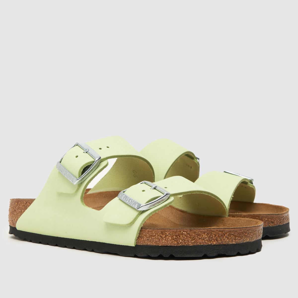 BIRKENSTOCK – Arizona – Sandaler i blekt limefärg
