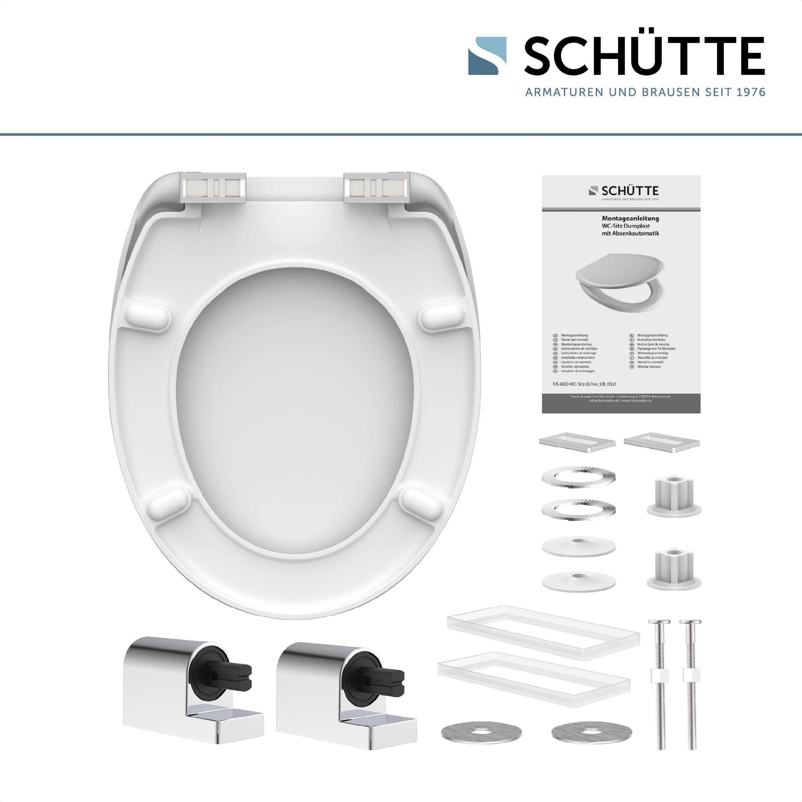 Schütte WC-Sitz BEACH, bruchsicher und kratzfest, Absenkautomatik, Standardmaß