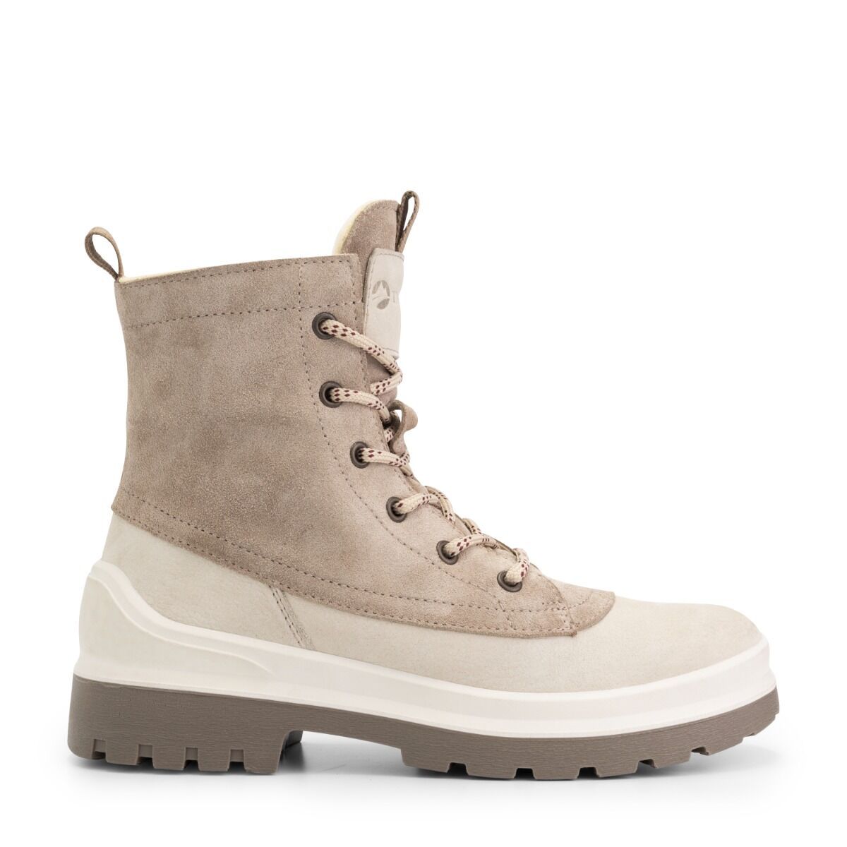 Travelin' Leval sandfarbene Damen Schnürstiefel
