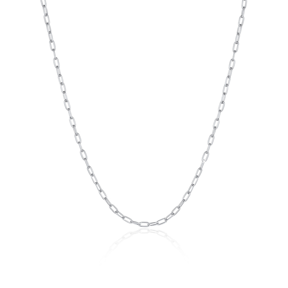 KUZZOI KUZZOI Collier Herren Gliederkette Oval Basic Fein 925 Silber collier
