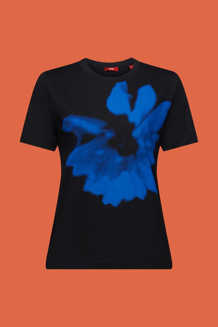 Jersey-T-Shirt mit Print vorne