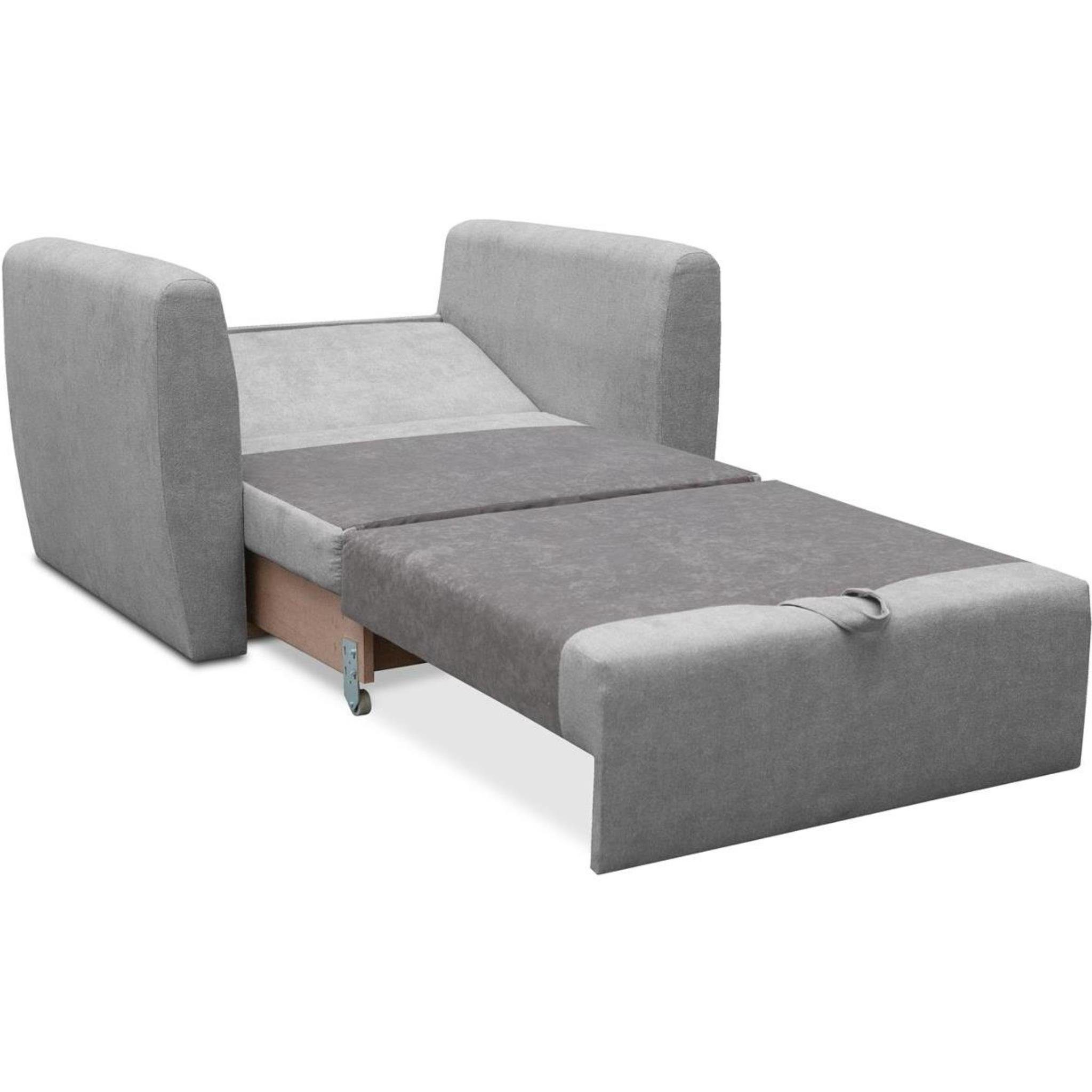 Beautysofa Relaxsessel Kamel (Modern 1-Sitzer Sofa, Wohnzimmersessel), mit Schlaffunktion, Bettkasten, Polstersessel