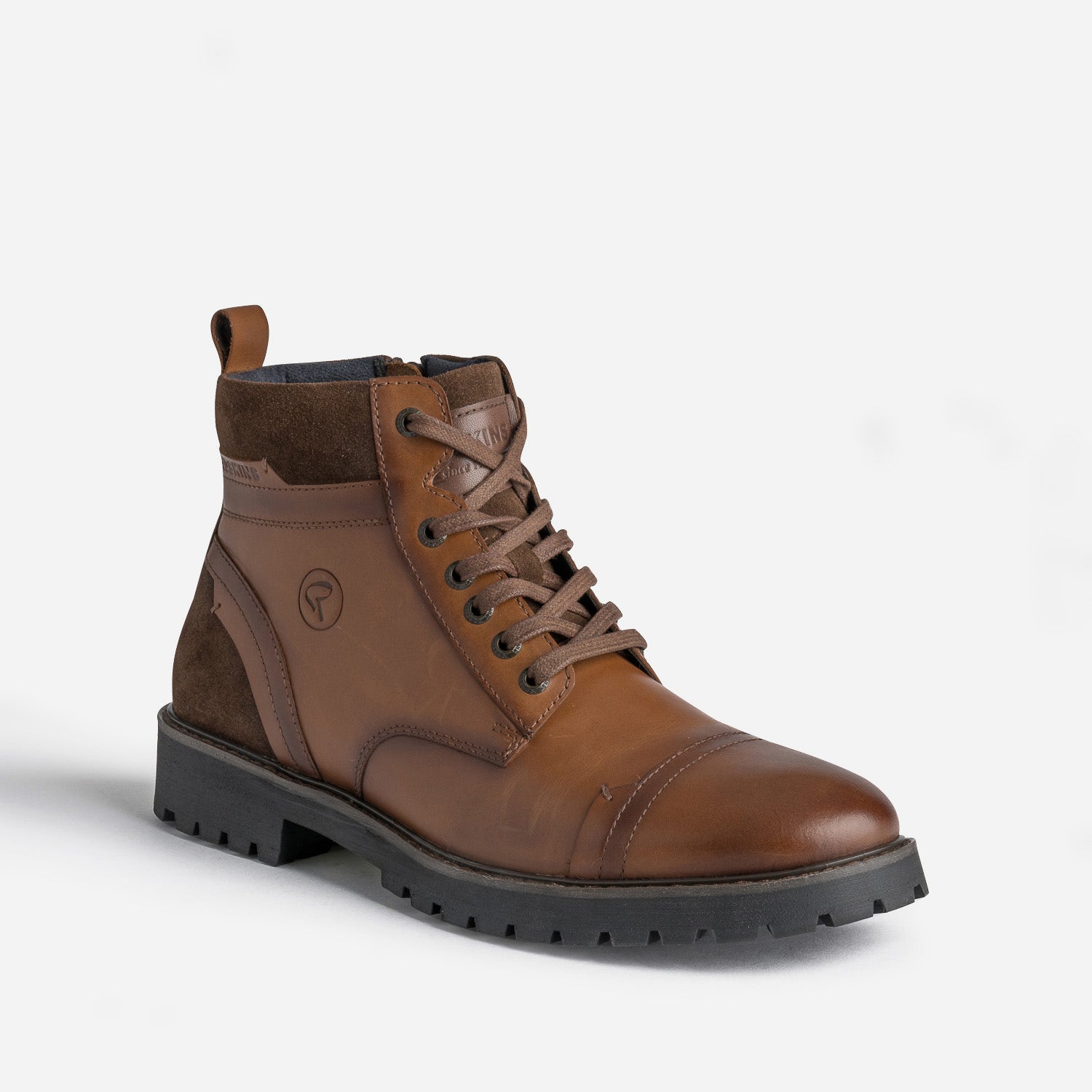 Boots à lacet REDSKINS cognac en cuir