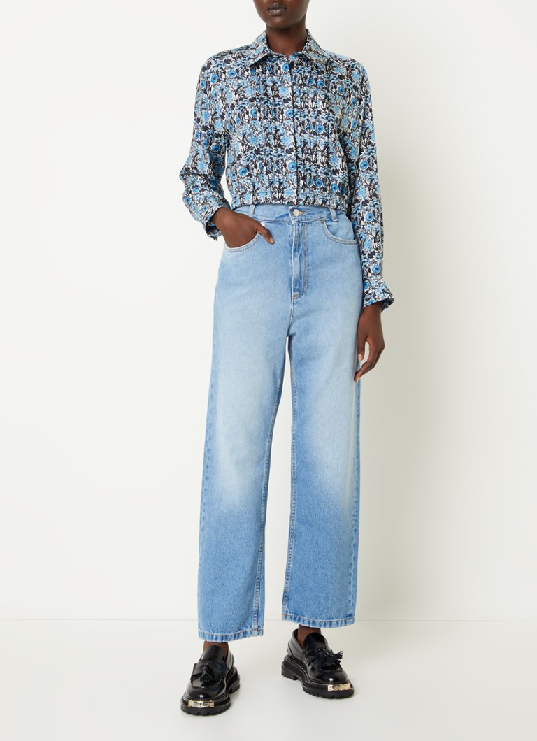 Jean court ample taille haute Sandro avec poches latérales