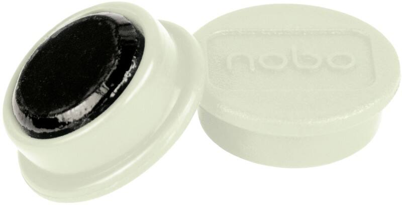 Nobo Whiteboard-Magnete Weiß 0.3 kg Tragfähigkeit 24 mm 10 Stück