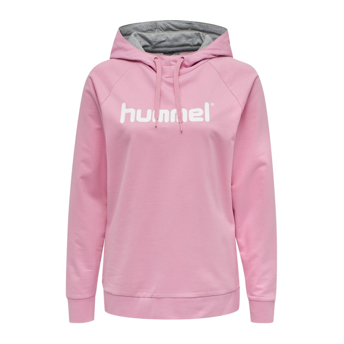 Hummel Cotton Logo Hoody Damen Rosa F3257