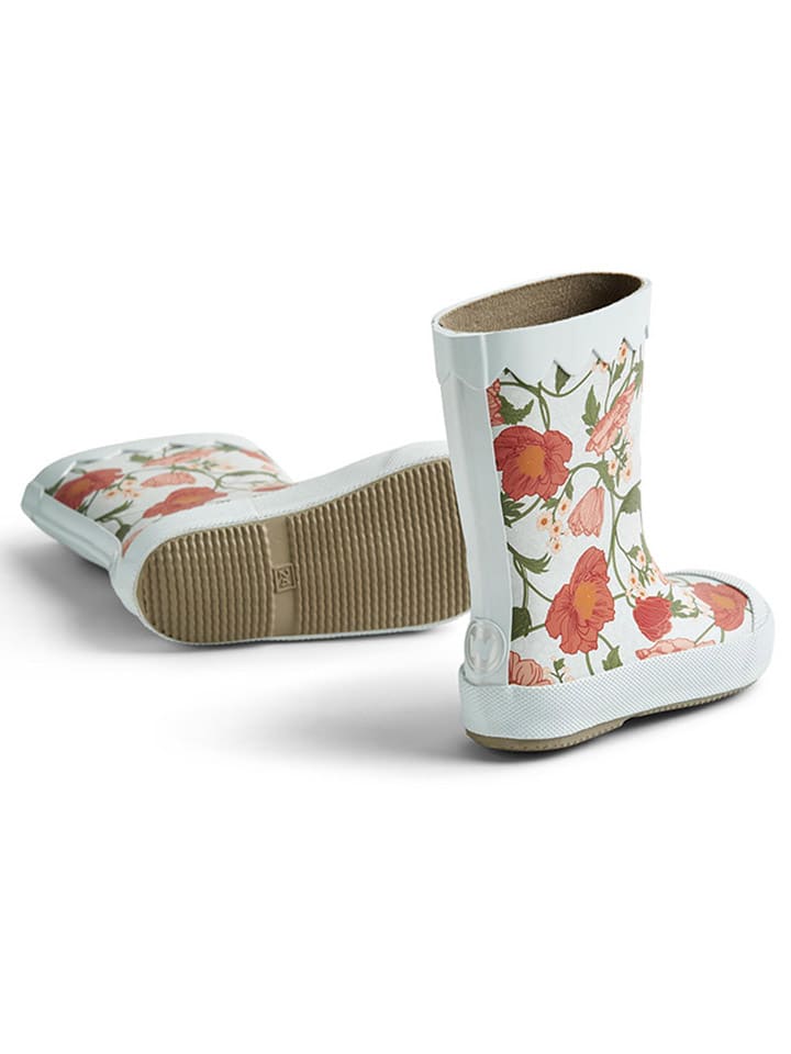 Wheat Gummistiefel in Hellblau/ Rot günstig kaufen