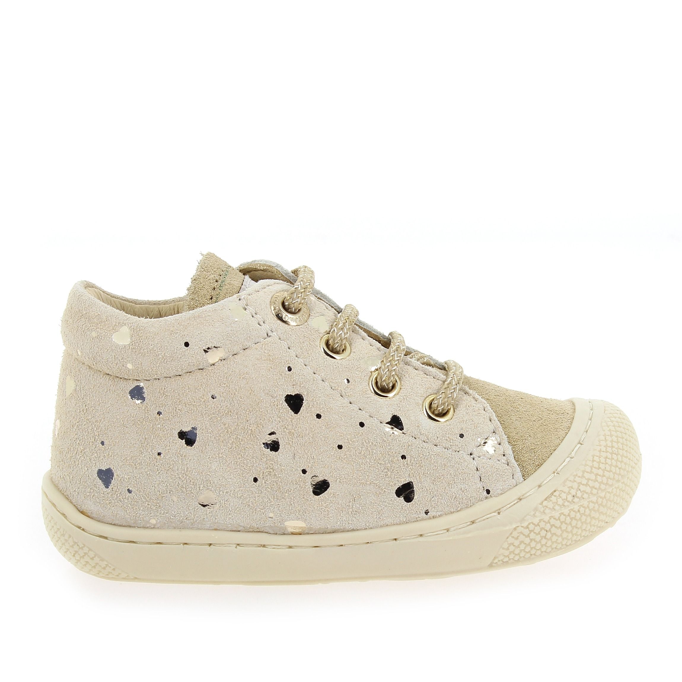 Naturino  COCOON SUEDE GLITTER - Beige Doré
