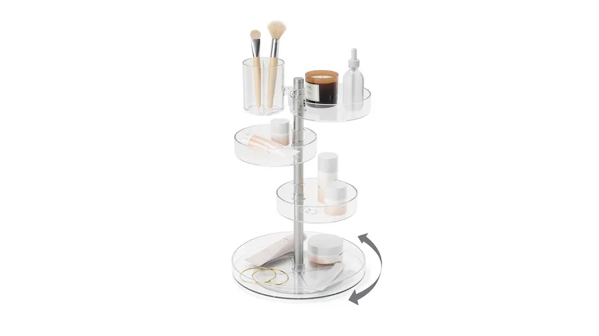 umbra Kosmetik Organizer Pirouette transparent/nickel