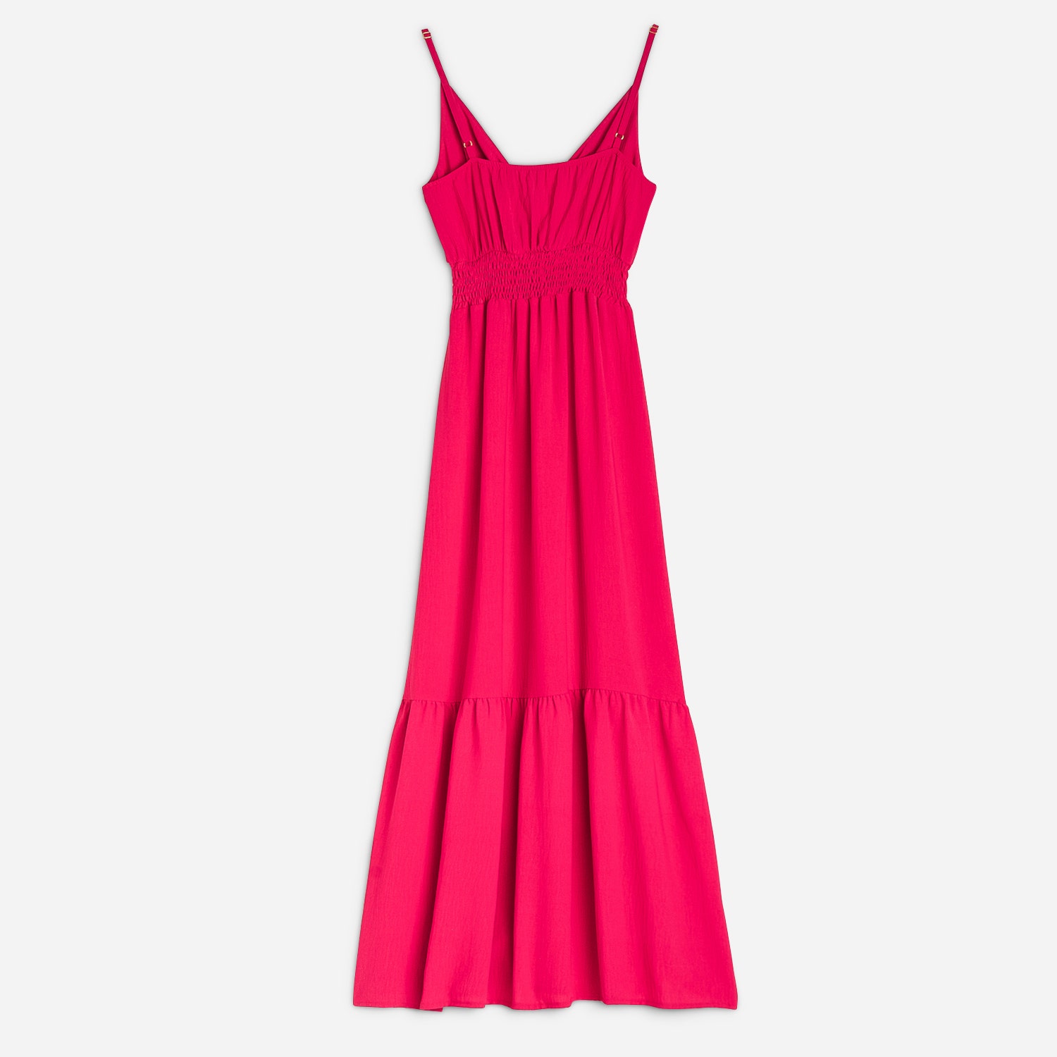 Robe longue TEXTO fuchsia avec nœud