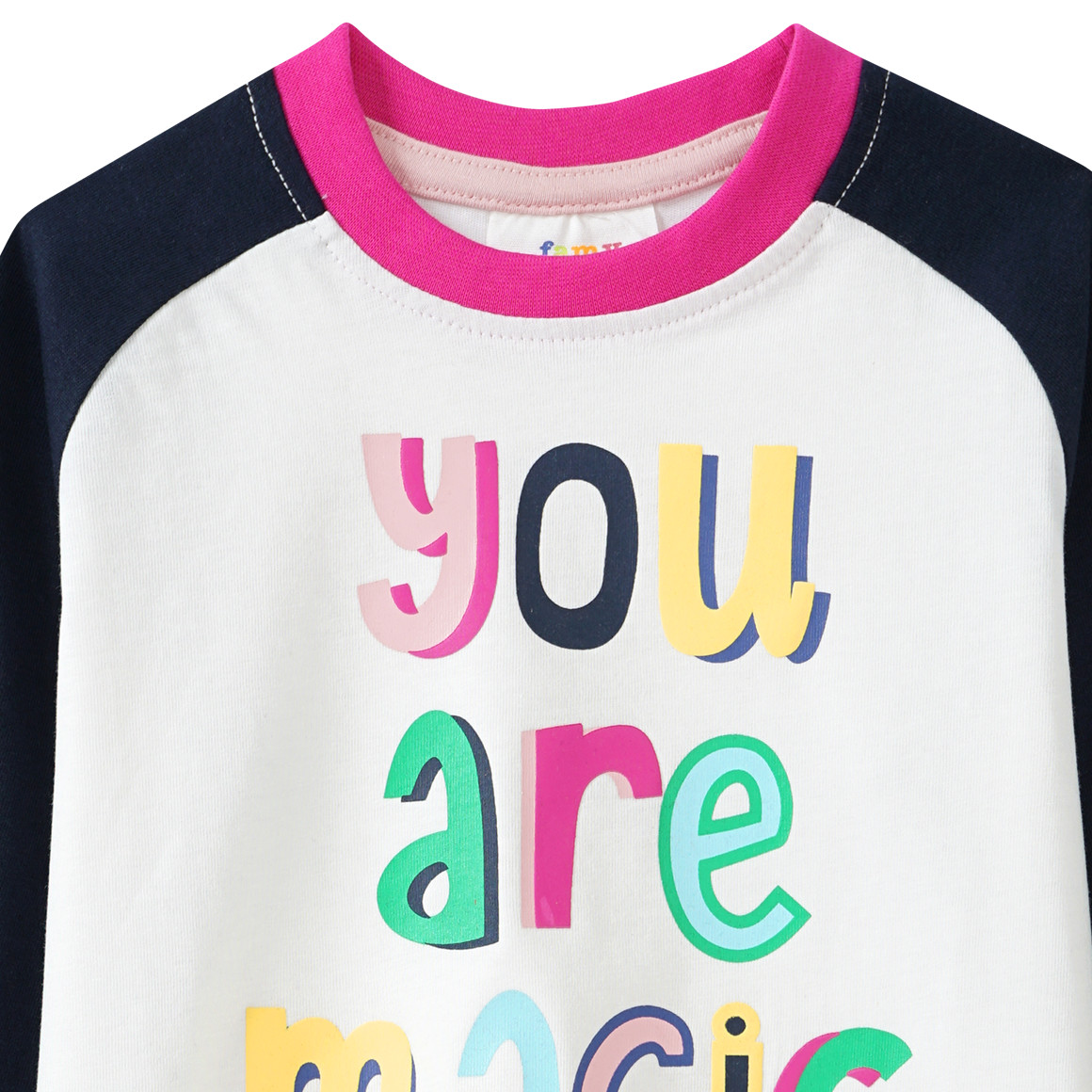 Mädchen Langarmshirt mit Message-Print