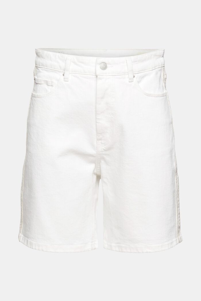 Denim-Shorts mit hohem Bund