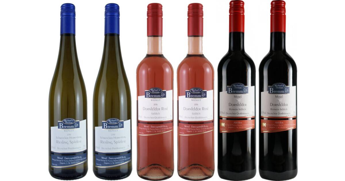 Probierpaket " lieblich, süße Verführung" Weingut Bremm von Weingut Bremm günstig bei wein.de kaufen