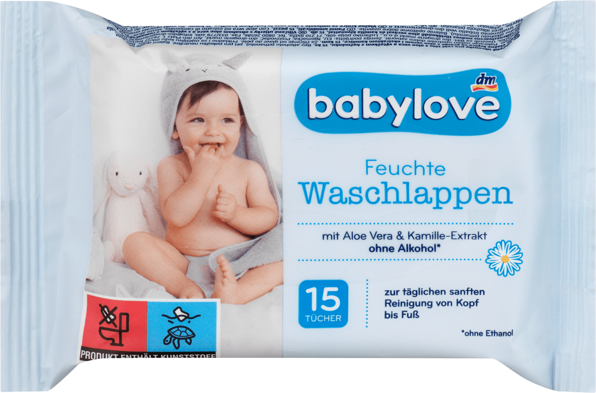 Feuchte Waschlappen, 15 St