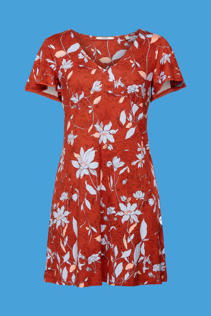 Geblümtes Jerseykleid