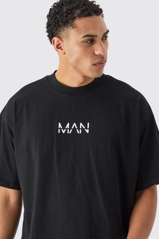 Oversize Basic Man-Dash T-Shirt
