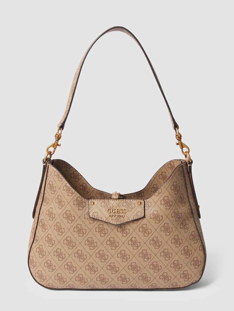 Hobo Bag mit Allover-Print Modell 'BRENTON' in taupe
