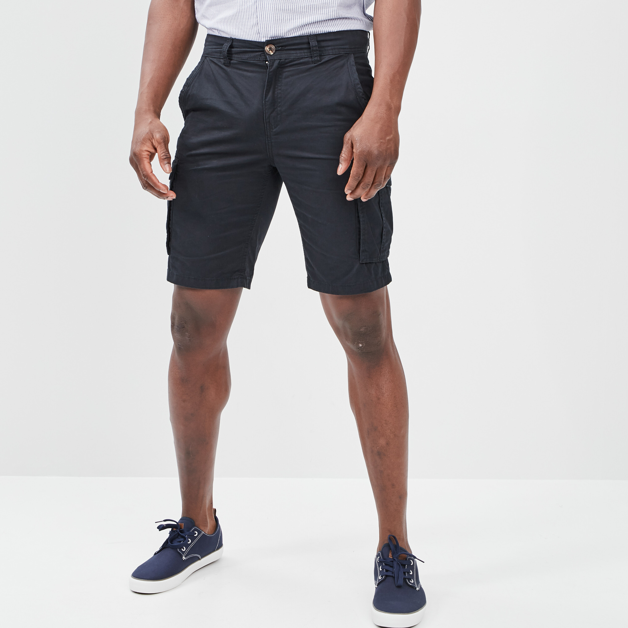 Bermuda cargo bleu marine homme | La Halle