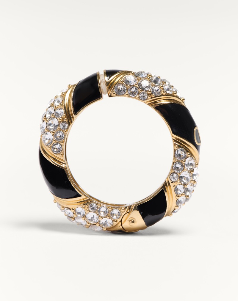 Valentino Pas Plus øreringe i metal, emalje, perle og Swarovski® krystaller