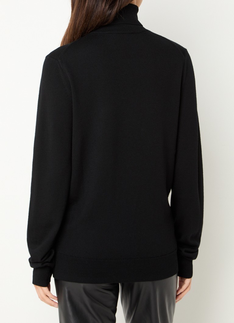 Frankie Shop Eve finstrikket polokragegenser laget av merinoull