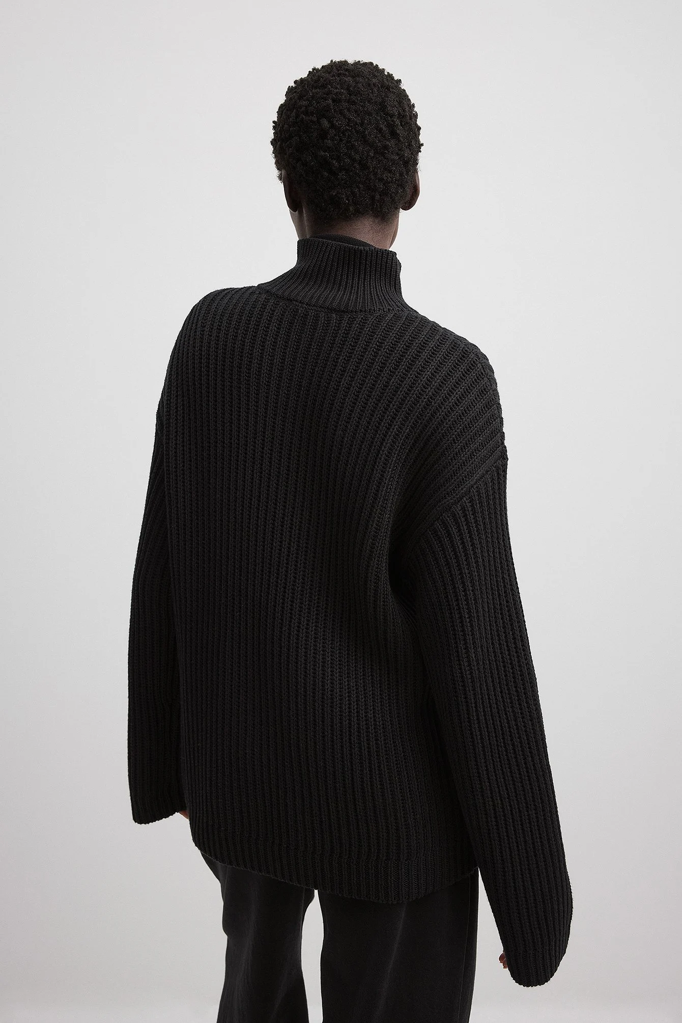 Reißverschluss vorne Strickpullover