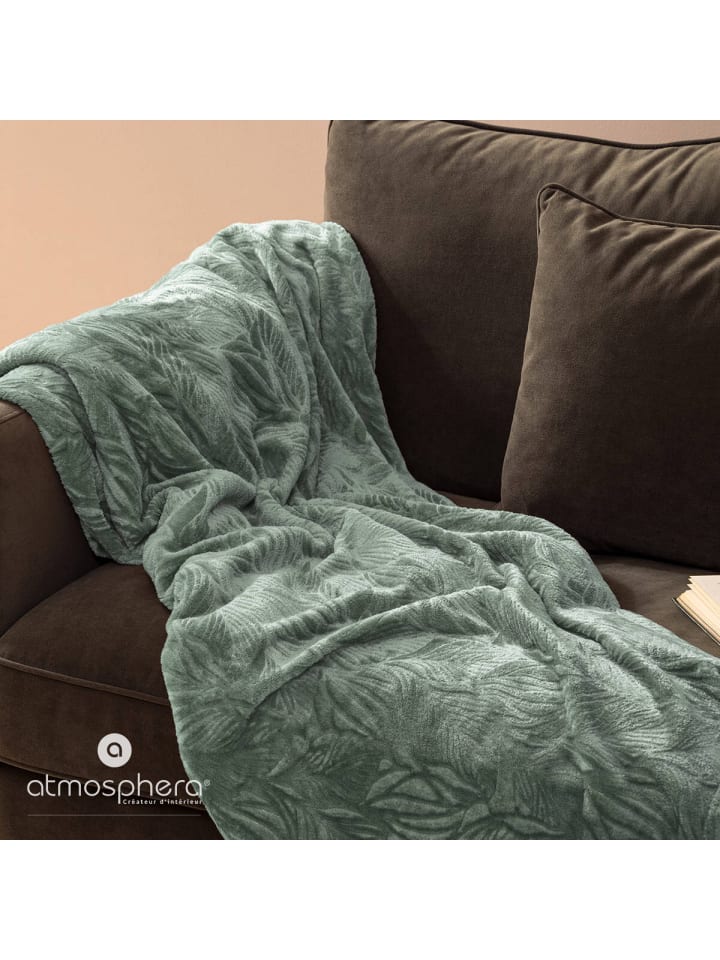 Atmosphera Créateur d'intérieur Kuscheldecke in blau günstig kaufen onesize