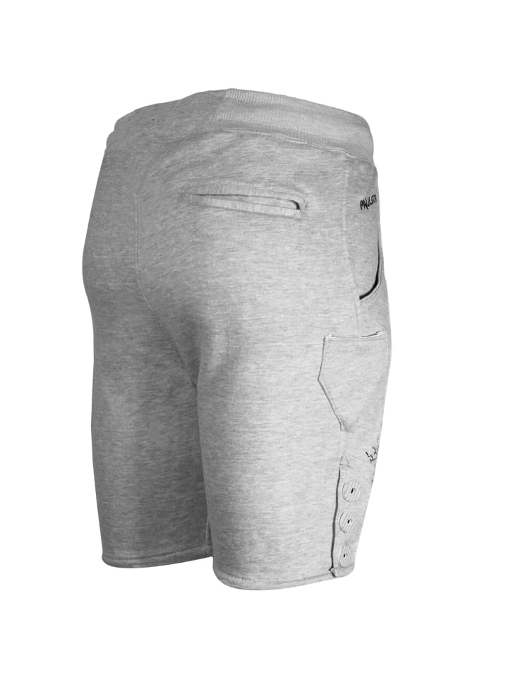 PAULGOS Jogginghose Design Trachten Lederhose Bermuda Shorts Kurz JOK6 in Hellgrau günstig kaufen