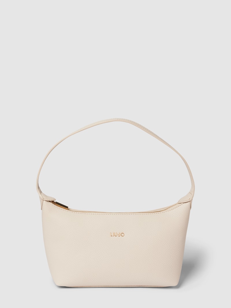 Pochette mit Label-Detail in beige