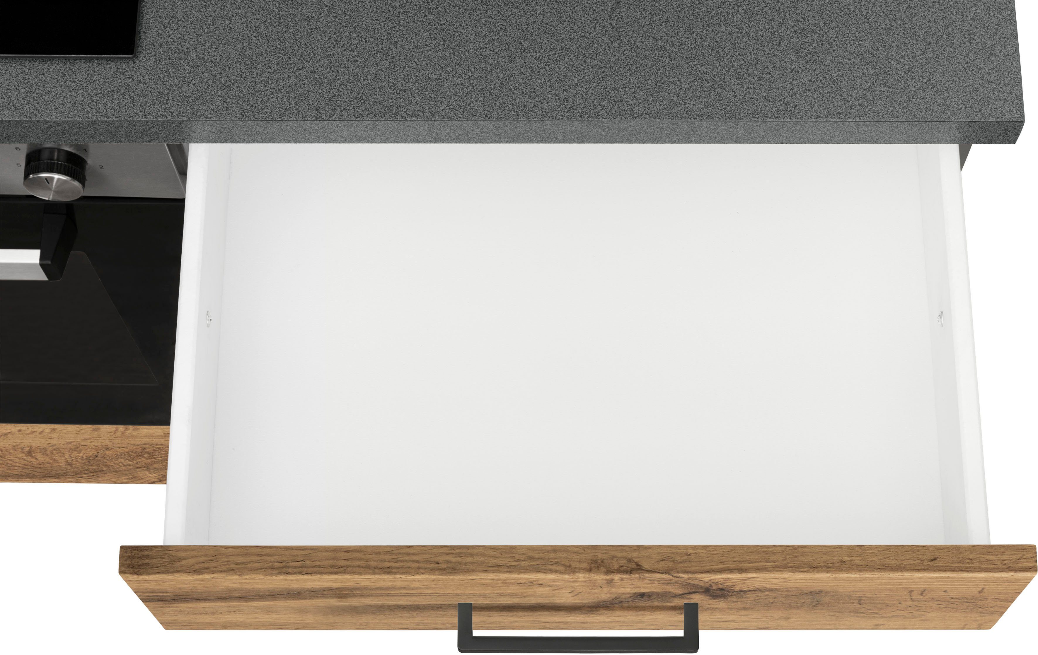 HELD MÖBEL Küchenzeile Trier, mit E-Geräten, Breite 310 cm