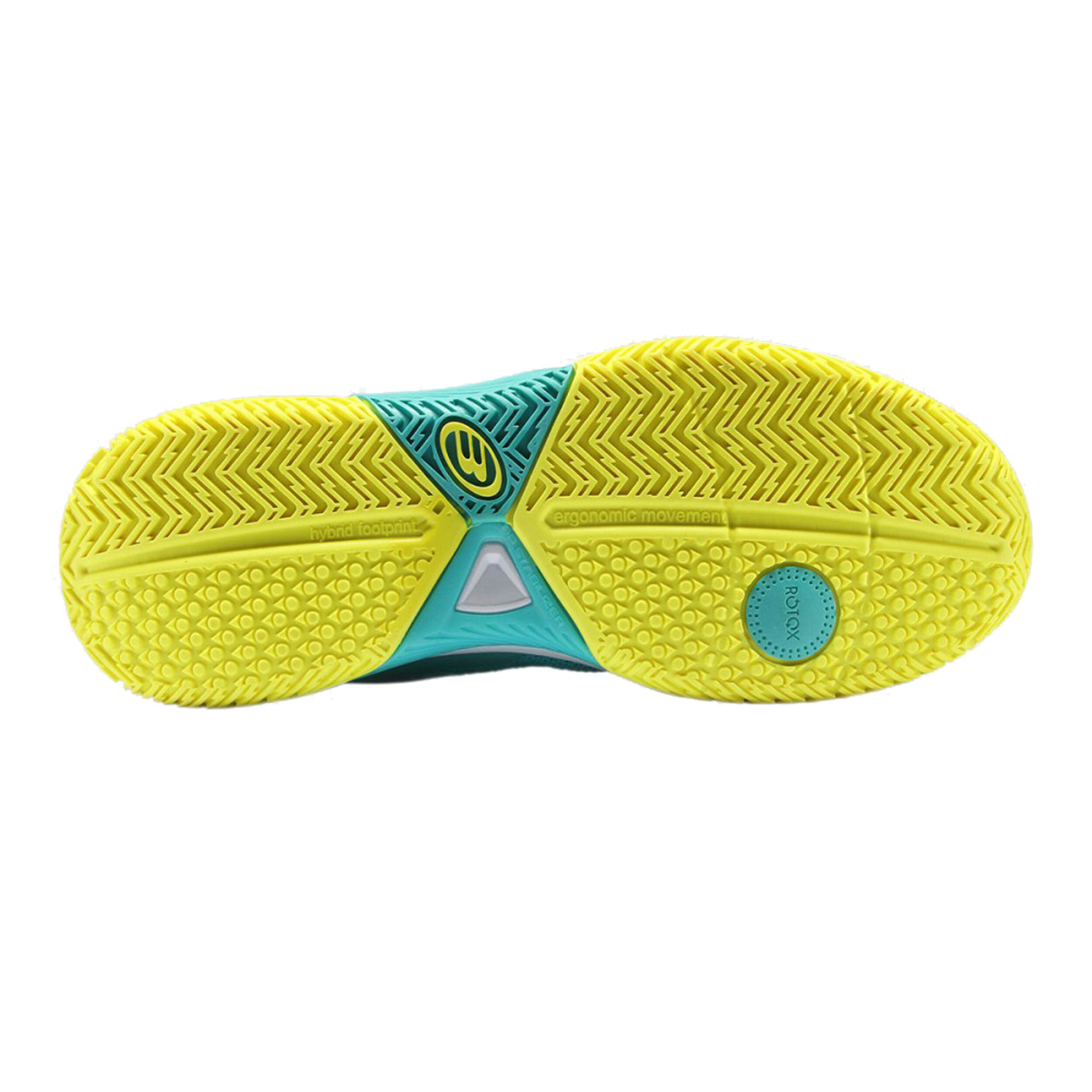 Next Hybrid Pro Padelschuh Damen - Türkis, Neongrün