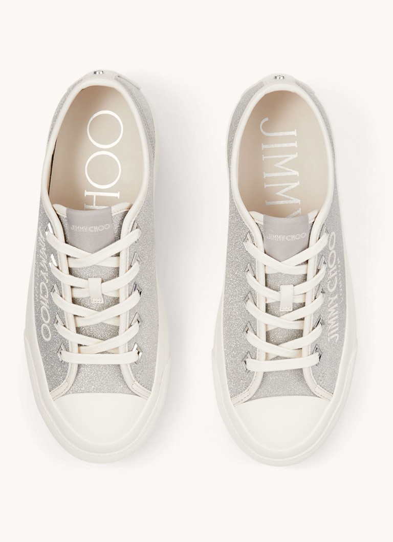 Jimmy Choo Palma Maxi/F Nahkaiset platform-lenkkarit glitterillä