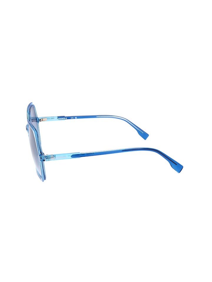 Karl Lagerfeld Damen-Sonnenbrille in Blau günstig kaufen 56