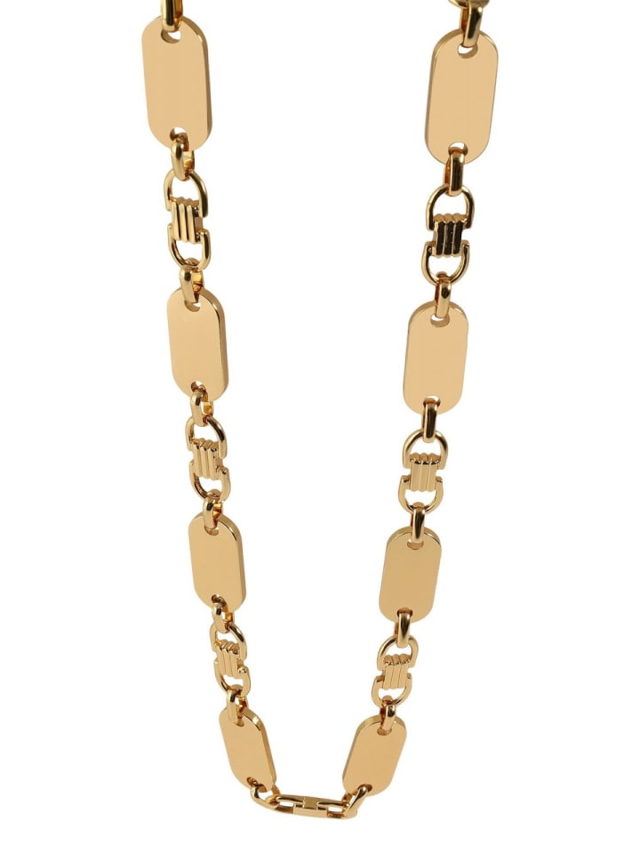 Adeliás Adeliás Neuheit 2025 - Unisex Edelstahl Halskette in gold günstig kaufen