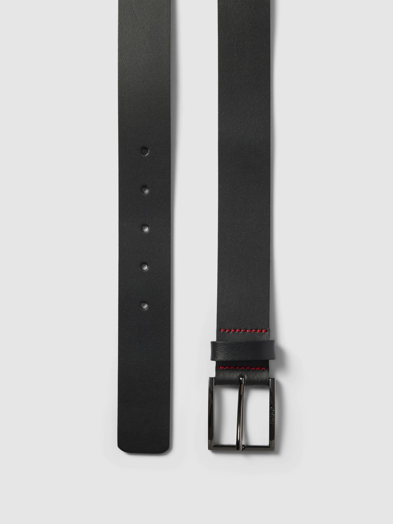 Gürtel mit Label-Detail Modell 'Geek' in schwarz