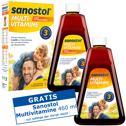 SANOSTOL ohne Zuckerzusatz Saft  460 ml  Saft