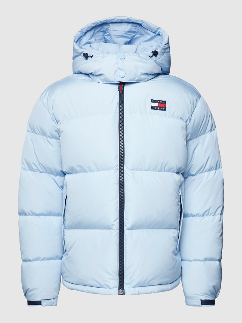 Steppjacke mit Kapuze Modell 'ALASKA' in hellblau