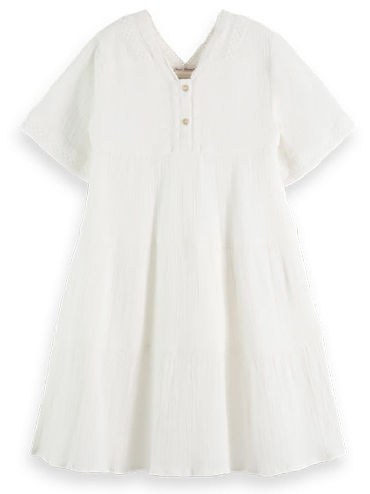 Scotch & Soda Kleid in Weiß günstig kaufen