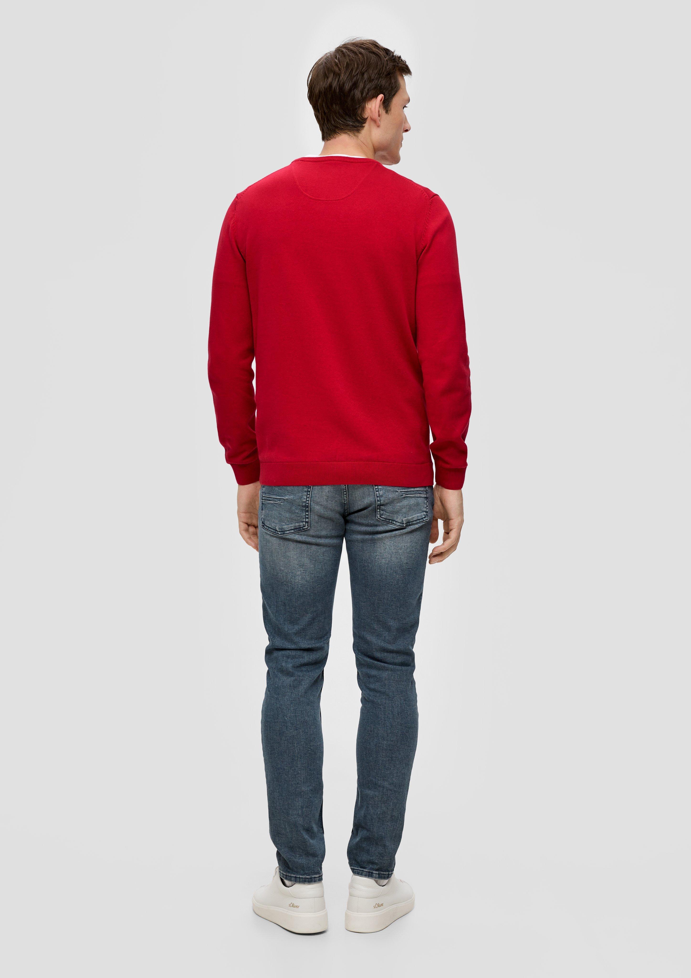 Strickpullover mit Logo-Stickerei  2143173-3160