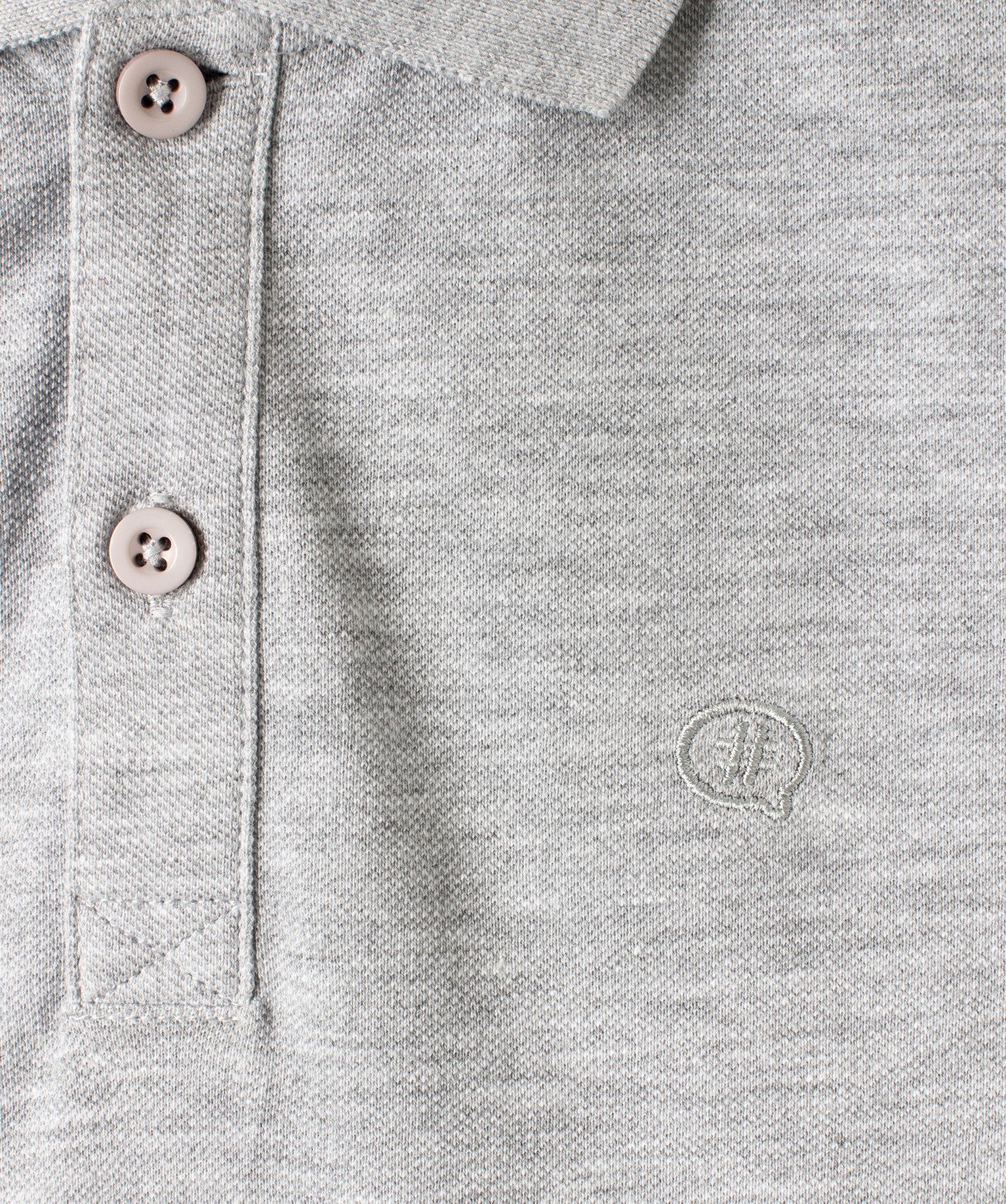 Polo à manches courtes en maille piquée Garçon gris | GEMO