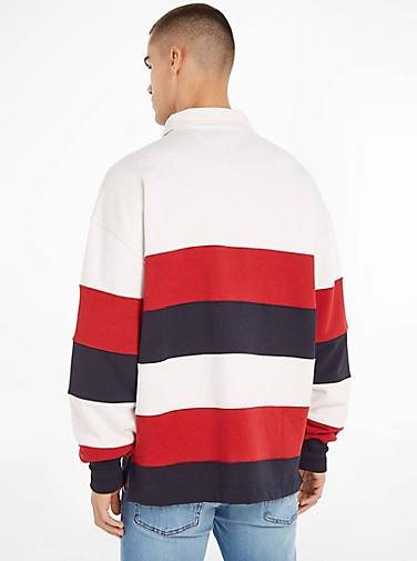 TOMMY HILFIGER Herren Rugby-Poloshirt STRIPE PREP langärmelig