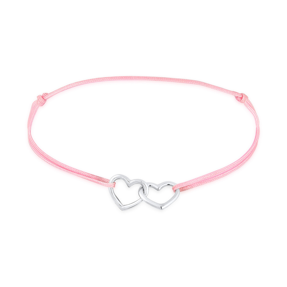 Elli Elli Bracelet Coeurs Connectés Amour Bracelet Femme  Plaqué Or Argent (925/1000) Bracelet