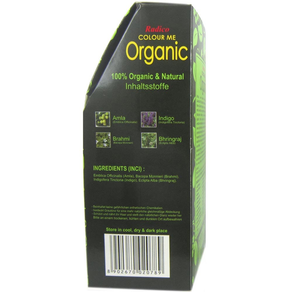 Radico Colour Me Organic Darkest Ash Blonde 100 g