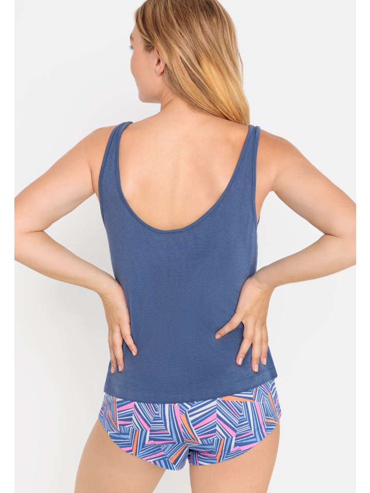 LSCN BY LASCANA Shorty in blau, rosa-gemustert günstig kaufen