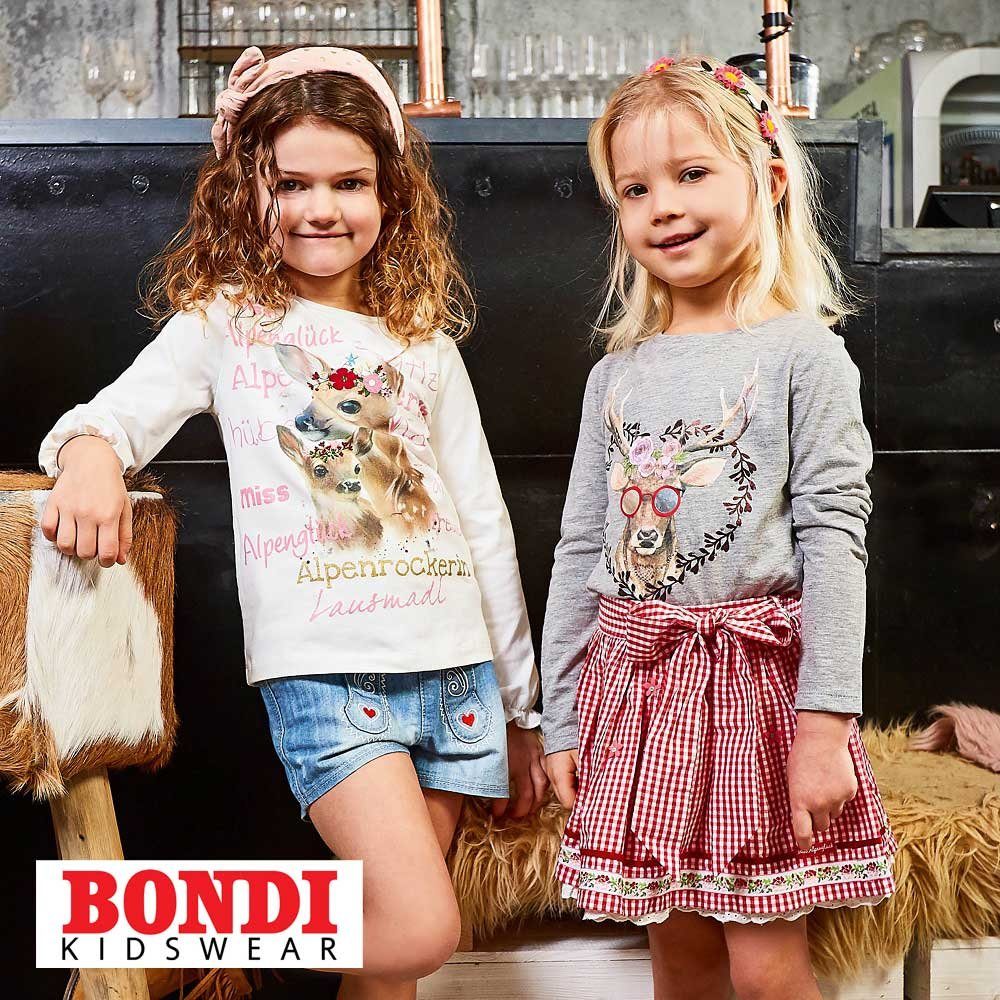 BONDI Trachtenbluse BONDI Mädchen T-Shirt 'Spatzl' mit Hirschprint 260