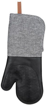 WENKO Topfhandschuhe Ada, (Set, 2-tlg), mit Baumwollinnenseite, 1 Paar, schwarz