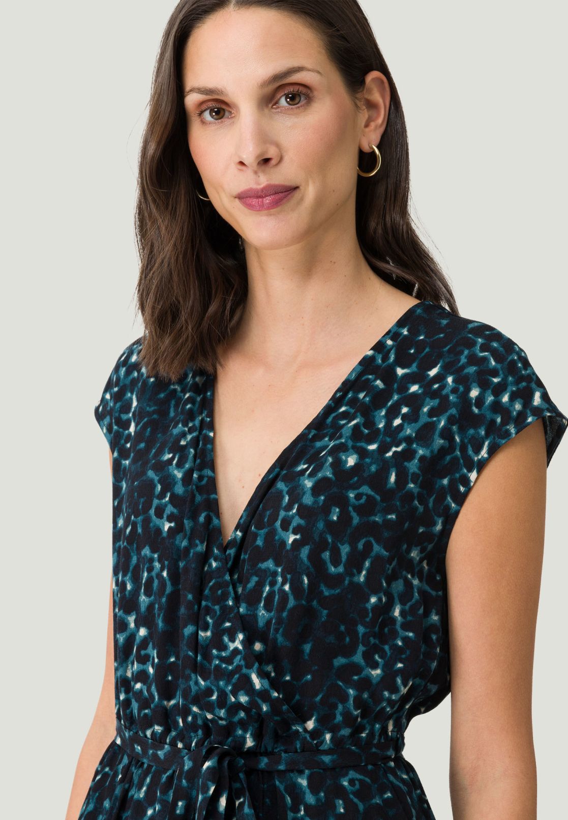 Jumpsuit mit Leoprint