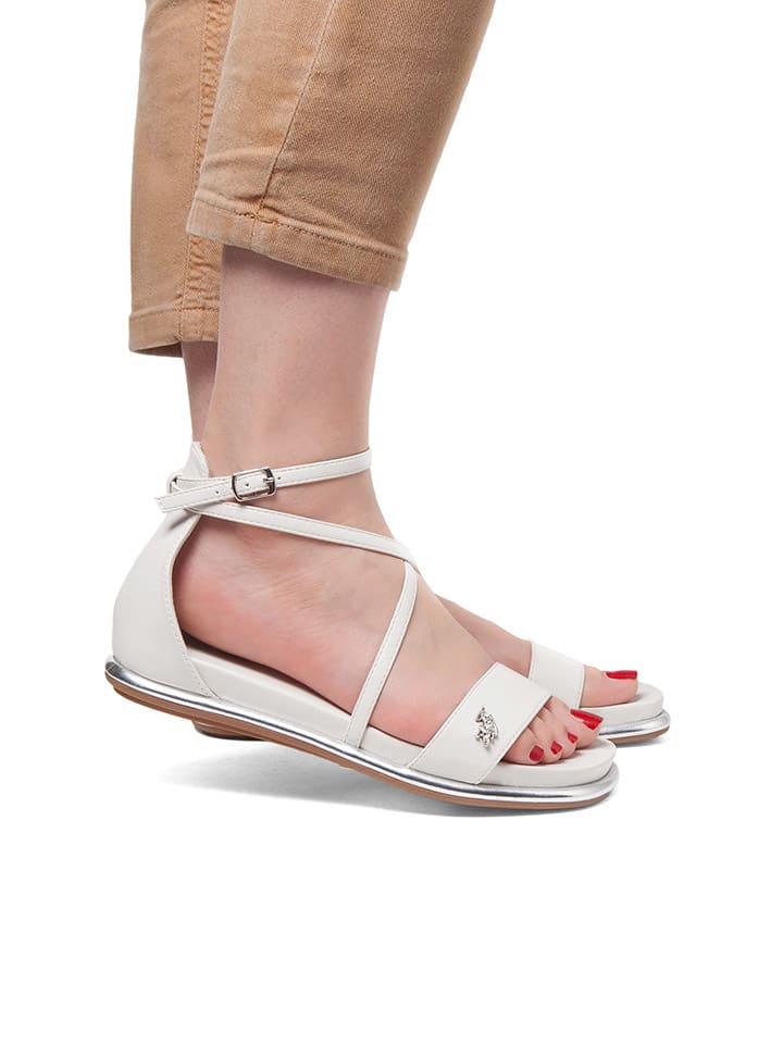 U.S. Polo Assn. Sandalen in Weiß günstig kaufen