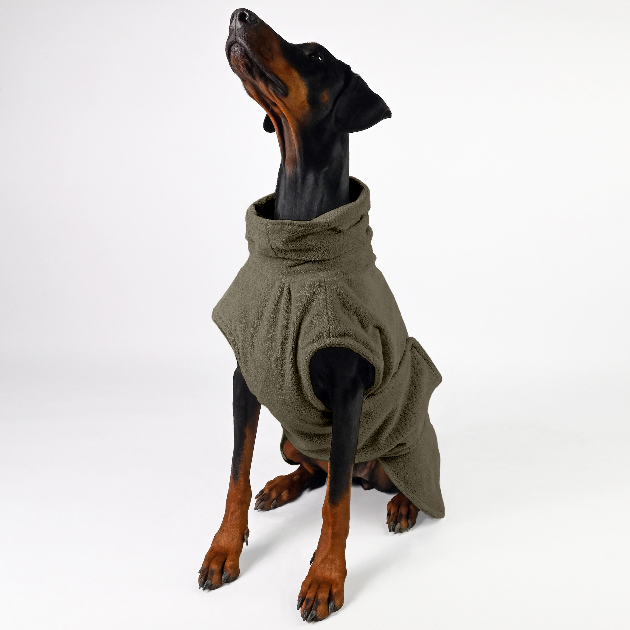 THE DOG IDEA Hundemäntel THE DOG IDEA Bademantel Every Khaki XS