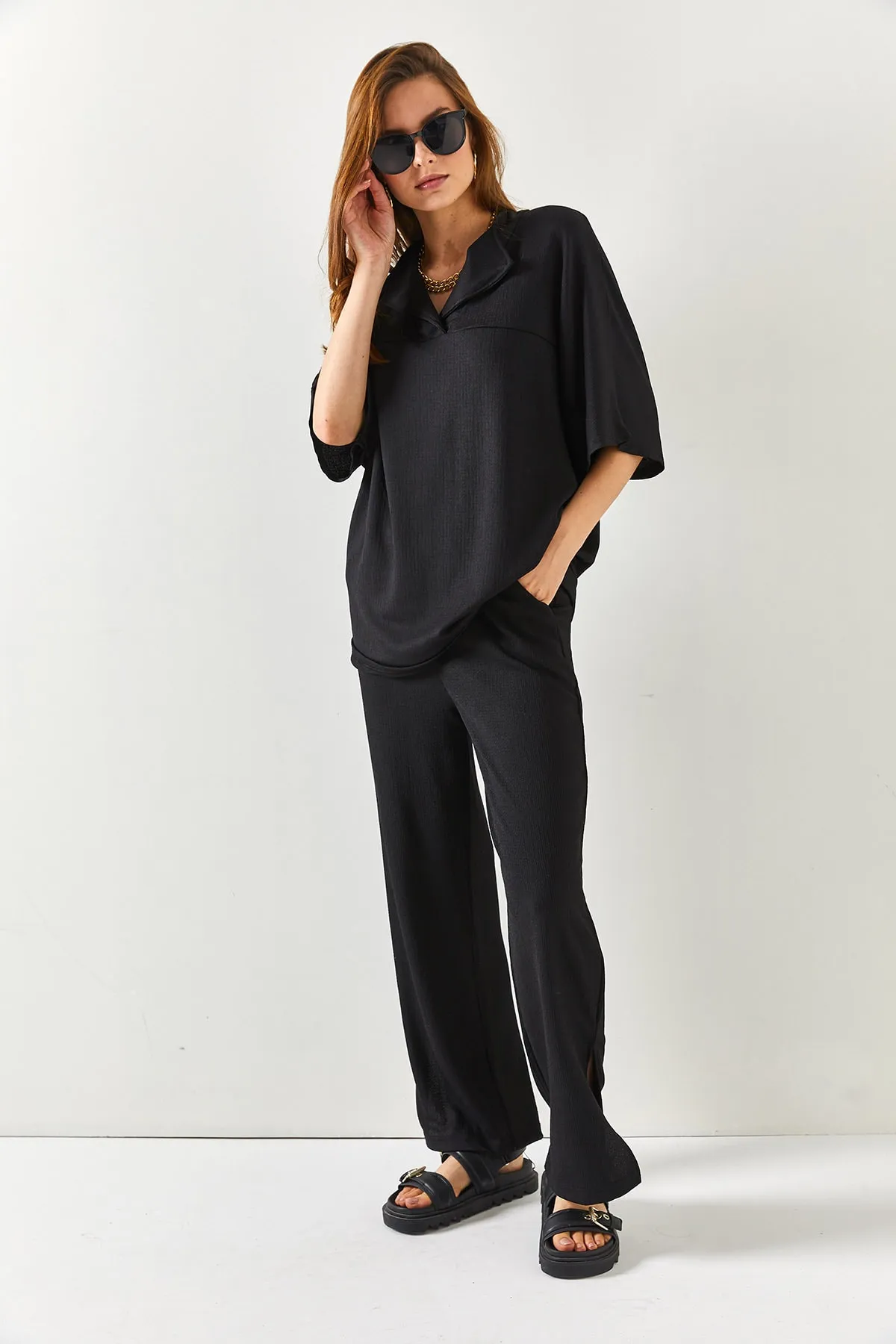 Olalook  Zweiteiler - Schwarz - Oversized